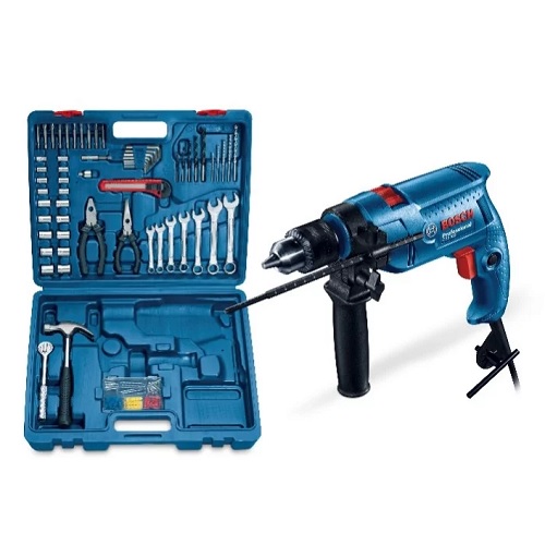 Bosch GSB 550XL Drill Machine Tool Kit, 550 W, 2800 rpm, 122 pcs